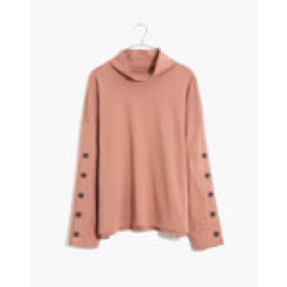 Madewell Button-Sleeve Turtleneck (M and L) - Picture 5 of 8